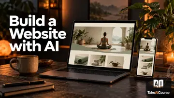 Course cover: Build a Website with AI.