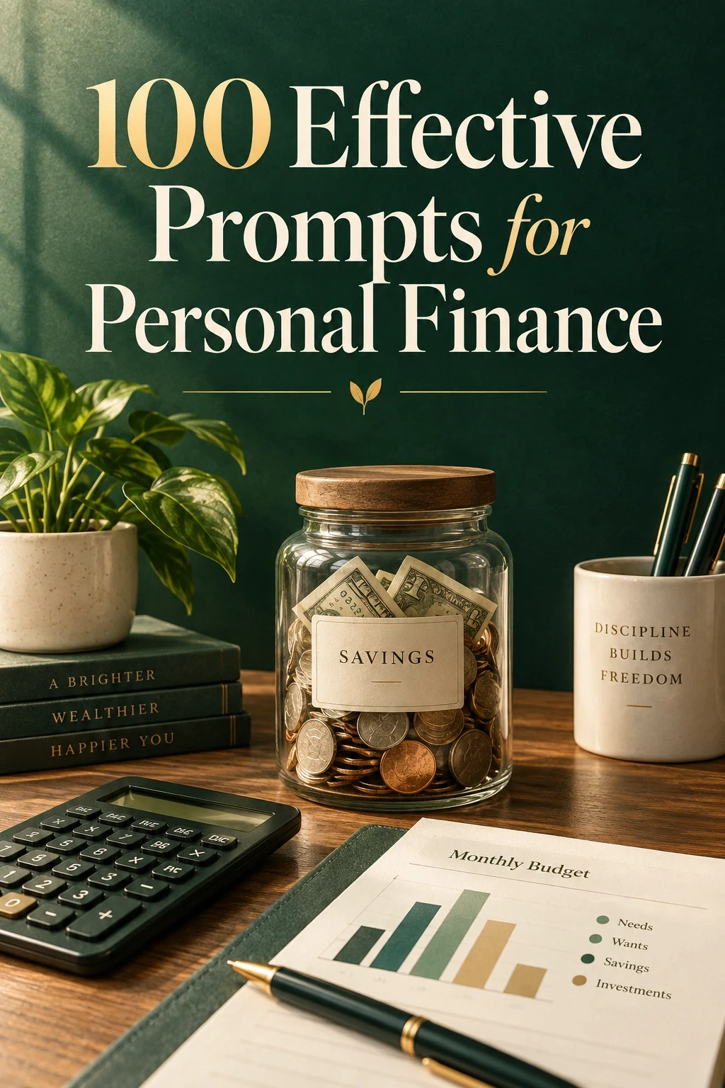 100 Effective Prompts for Personal Finance cover