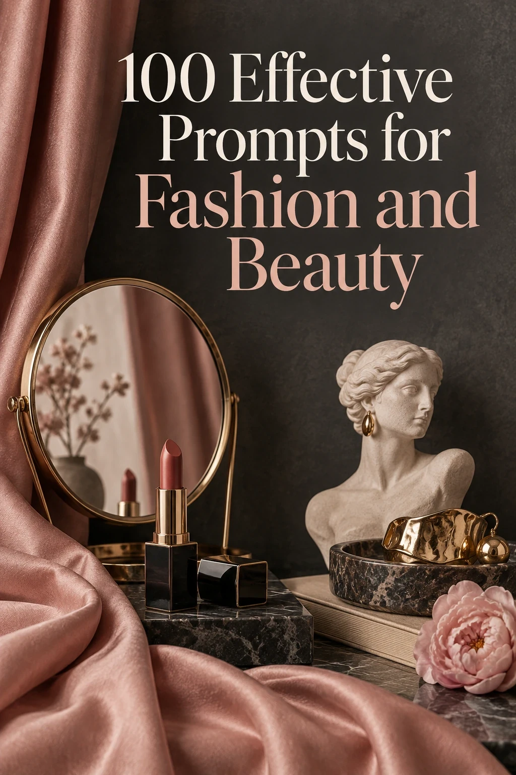 100 Effective Prompts for Fashion and Beauty cover
