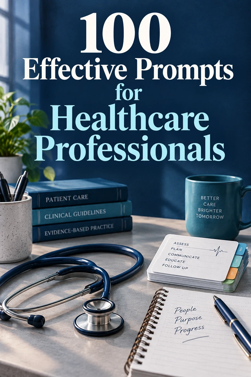 100 Effective Prompts for Healthcare Professionals cover