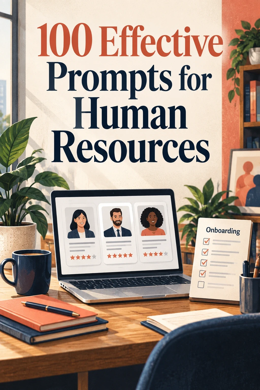 100 Effective Prompts for Human Resources cover