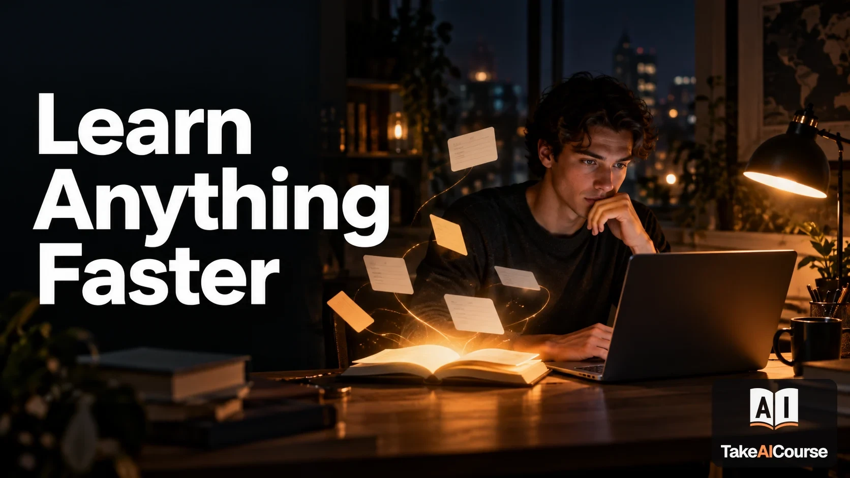 Learn Anything Faster with AI — Learning course cover on TakeAICourse.com