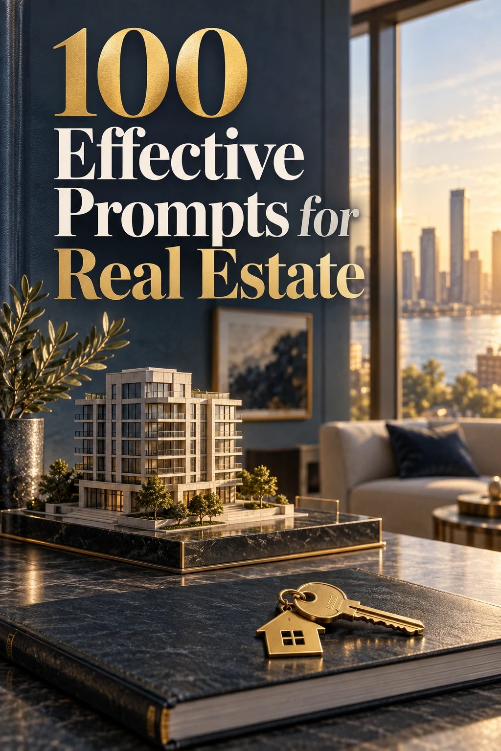 100 Effective Prompts for Real Estate cover