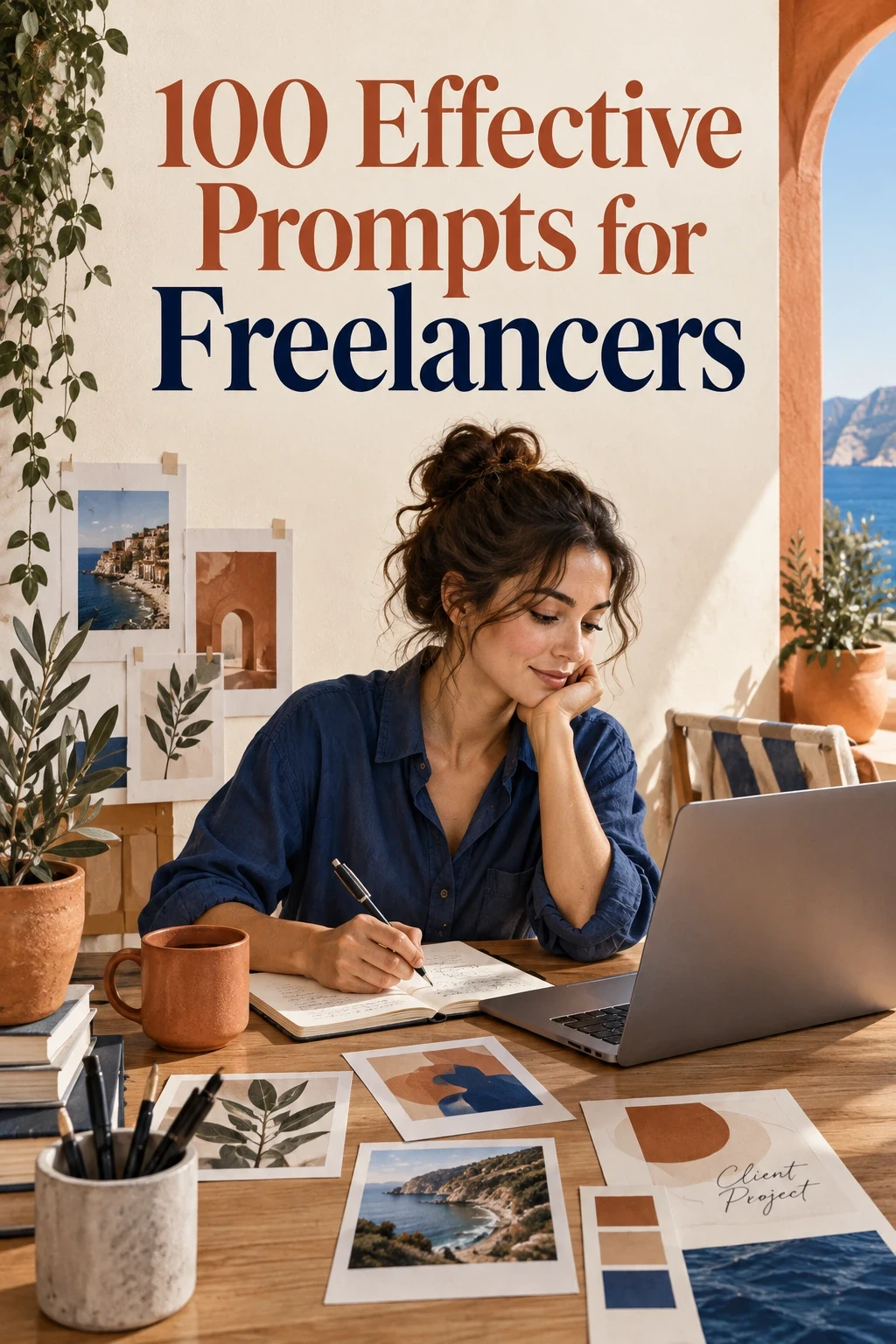 100 Effective Prompts for Freelancers cover