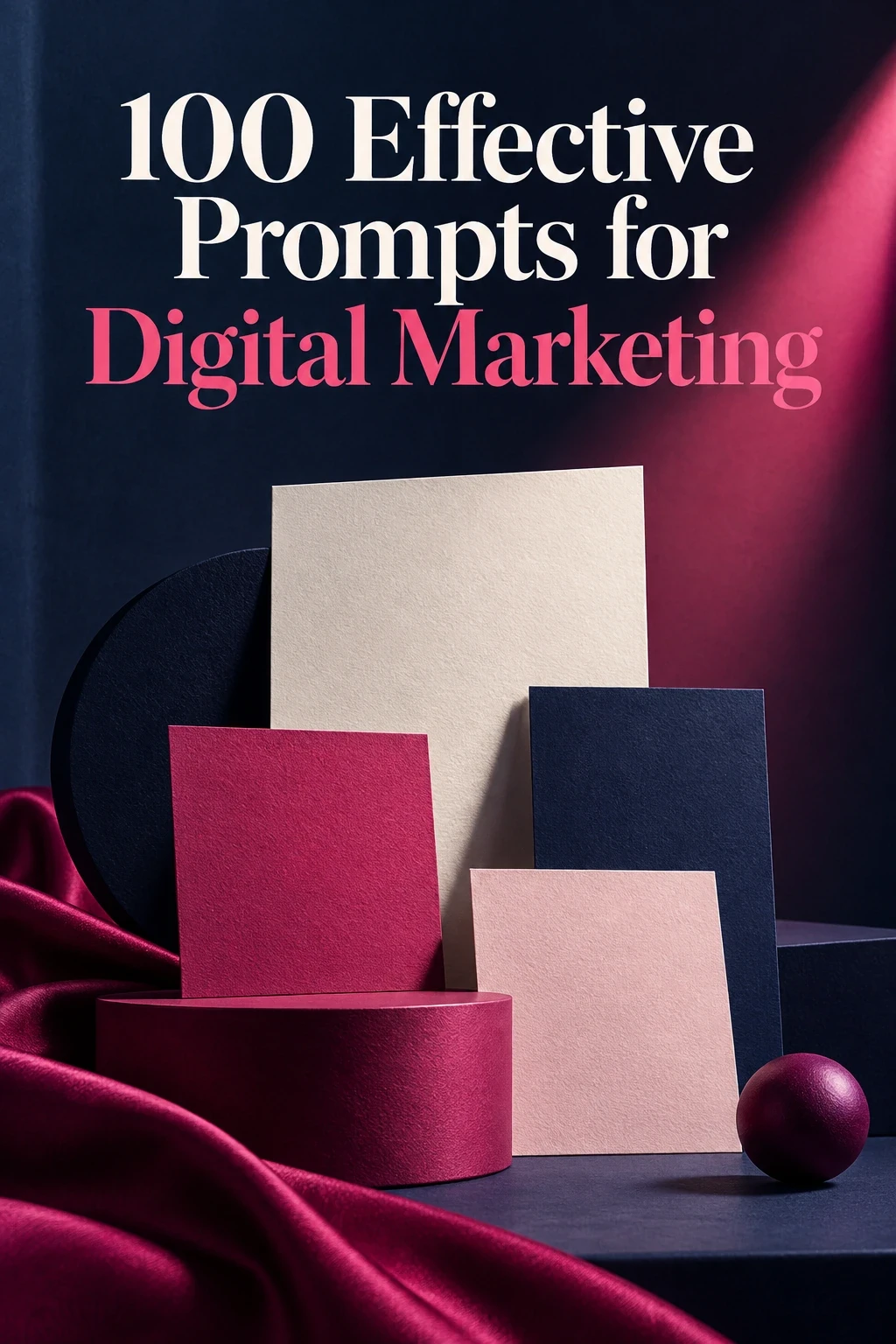 100 Effective Prompts for Digital Marketing cover