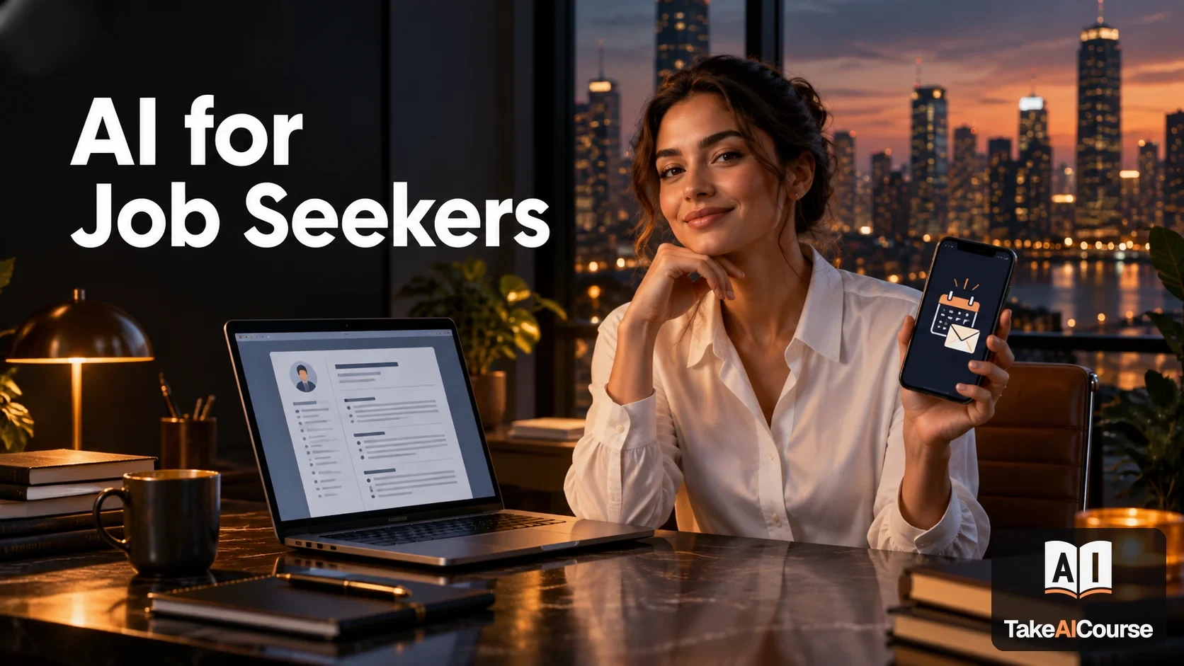 AI for Job Seekers — Career course cover on TakeAICourse.com