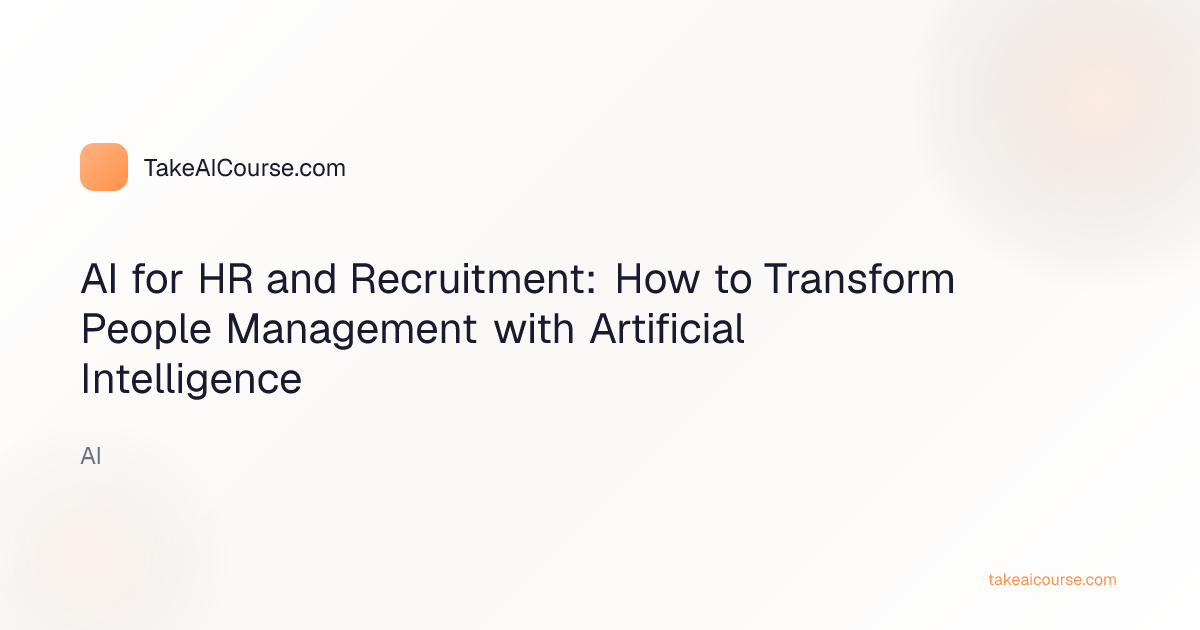 HR professional using AI for recruitment and people management