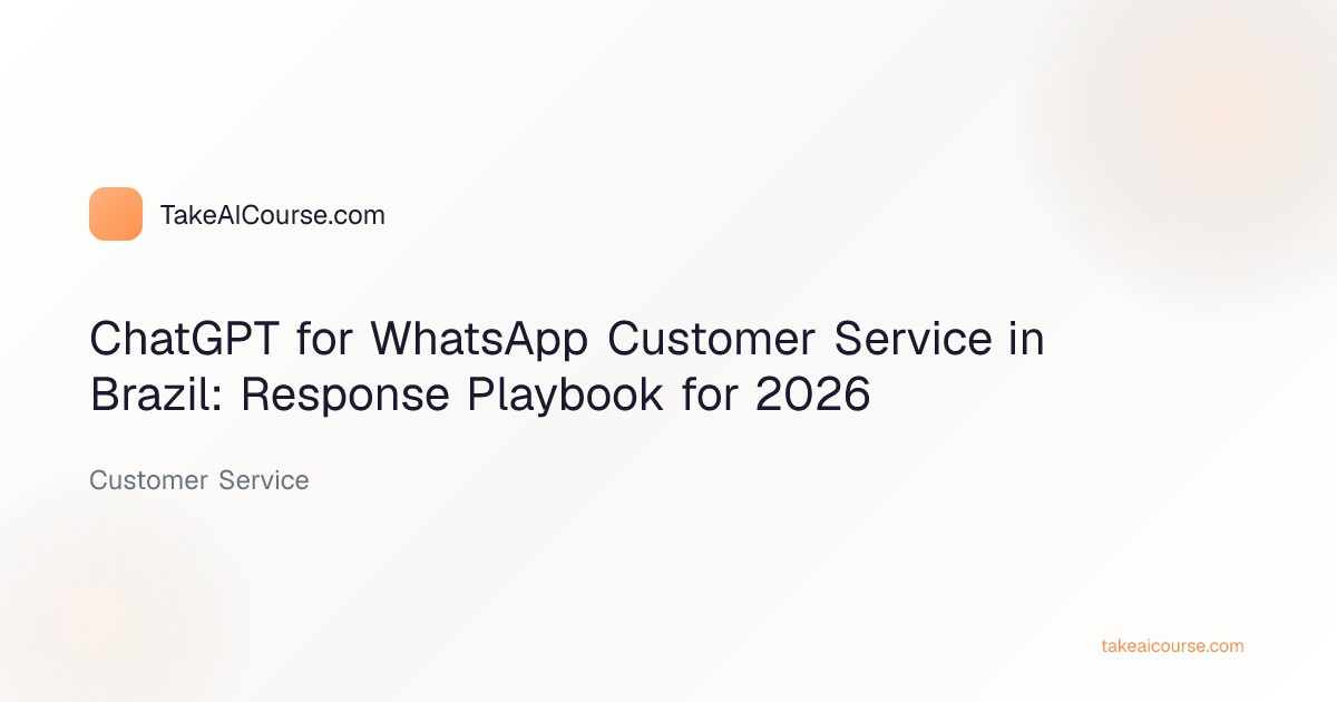 Customer service team using ChatGPT on WhatsApp Business with a response playbook