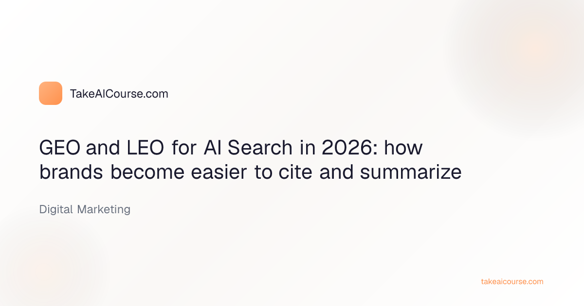 GEO and LEO for AI Search in 2026: how brands become easier to cite and summarize