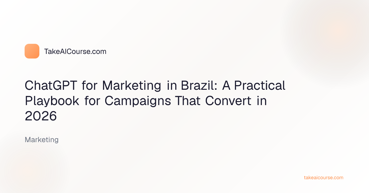 Marketing professional in Brazil using ChatGPT to plan campaigns and write copy