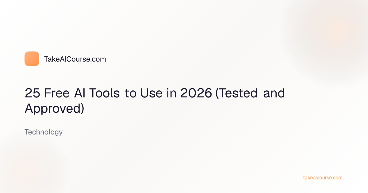 Collection of free AI tools in 2026