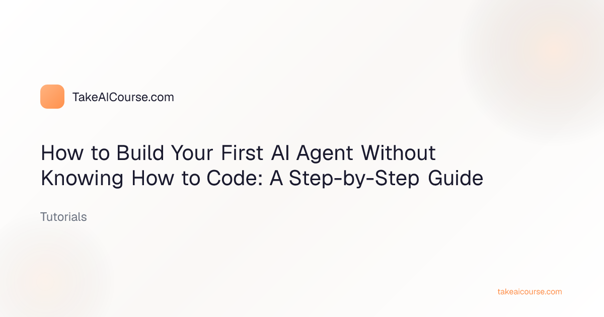 Person building an AI agent without coding on a computer